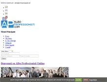 Tablet Screenshot of alboprofessionisti.com